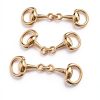 Equestrian Gold Plated Snaffle Bits for Equestrian Jewelry-3
