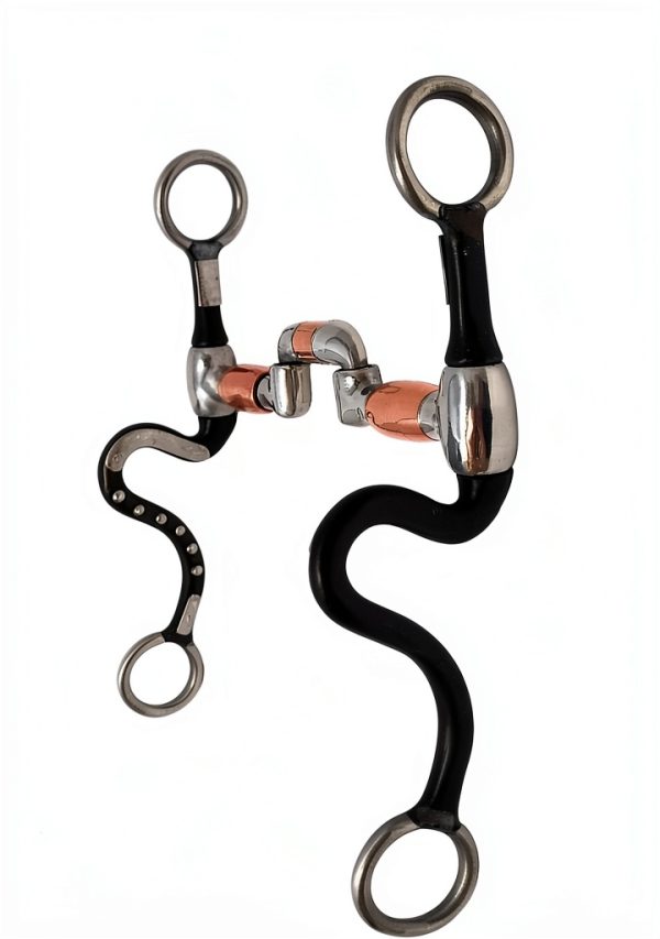 Equestrian Bit AJ Tack Silver Copper Roller-1