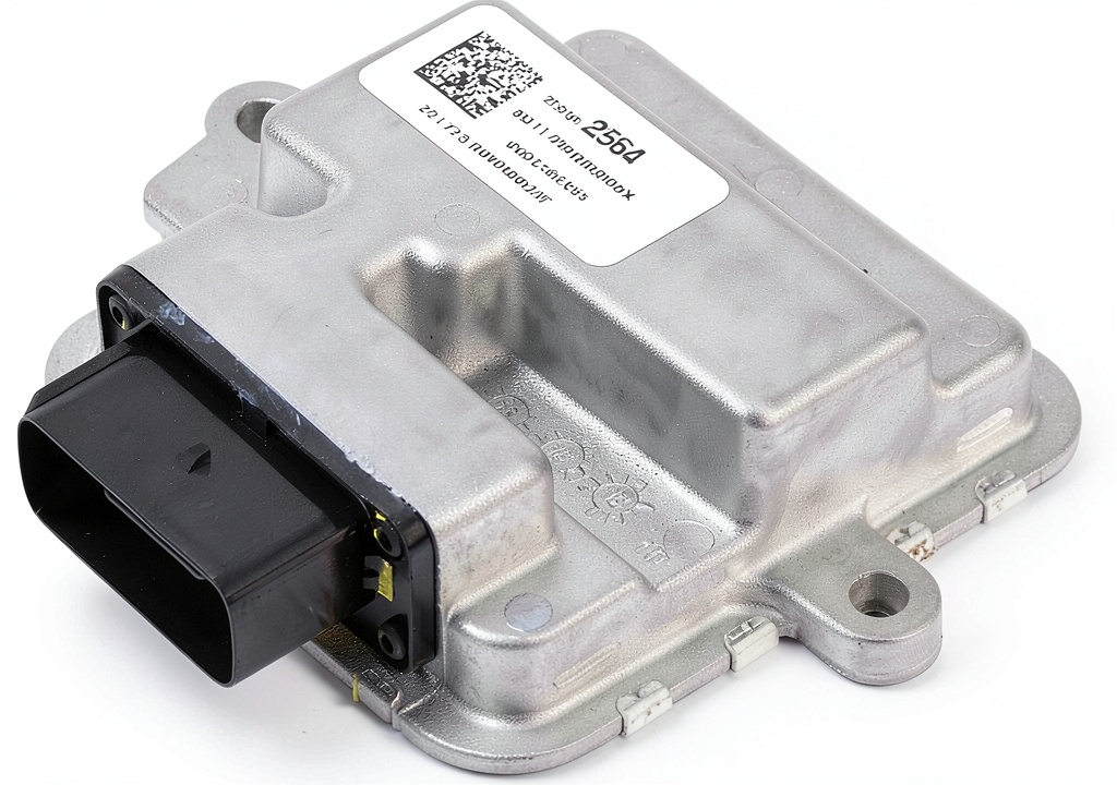 Installing GM Genuine Parts Fuel Pump Relay Aluminum Design on a wooden workbench