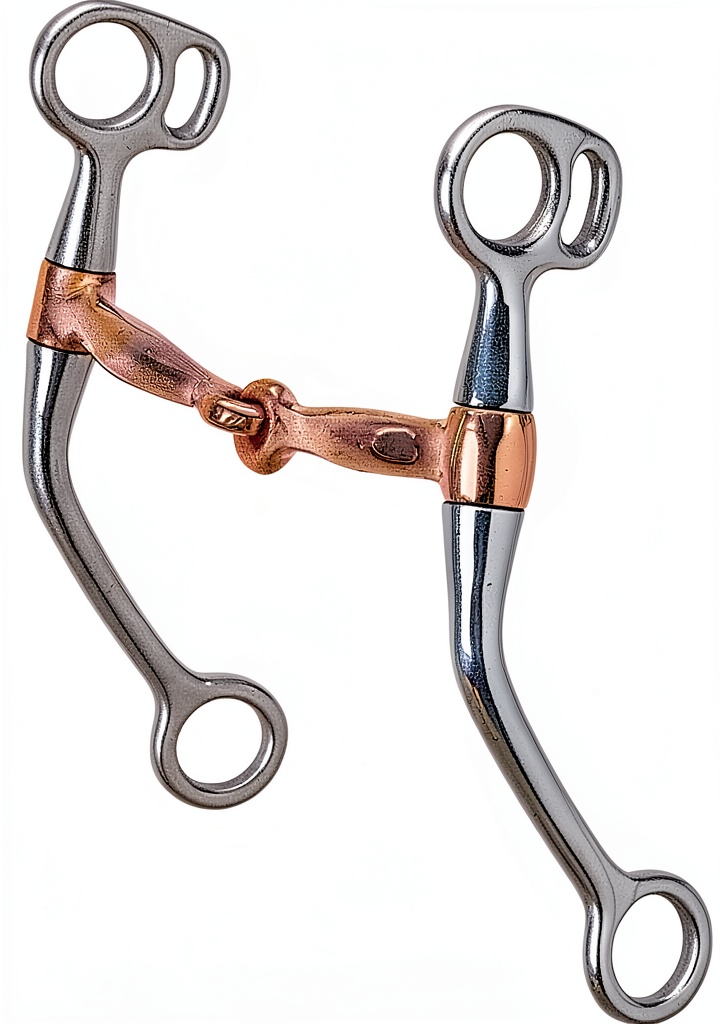 Rider using Professional Equine metal bit in a training arena