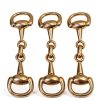 Equestrian Gold Plated Snaffle Bits for Equestrian Jewelry-2