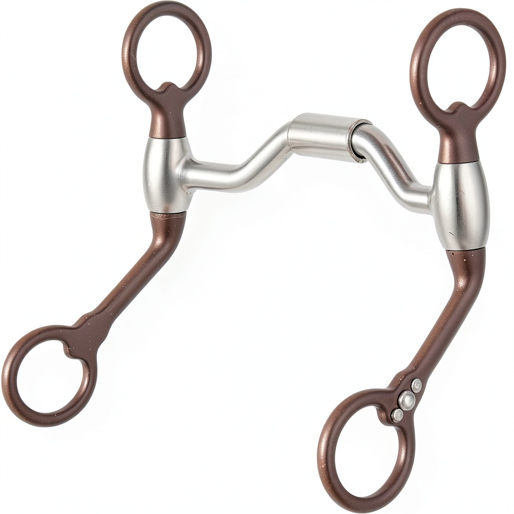 Rider adjusting Tough1 Low Port Bit on a horse
