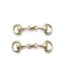 Equestrian Gold Plated Snaffle Bits for Equestrian Jewelry-1