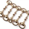Equestrian Gold Plated Snaffle Bits for Equestrian Jewelry-0