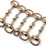 Equestrian Gold Plated Snaffle Bits for Equestrian Jewelry-0