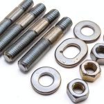 YUCHENSHLP Carburetor Stud Kit Steel Zinc Plated-0