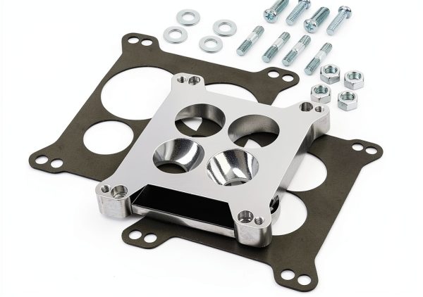 Edelbrock 2696 Carburetor Adapter 0.85in for Square to Spread-0