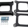 SHLPDFM Carburetor Spacer 1in Phenolic Adapter for 4‑Barrel Holley-0
