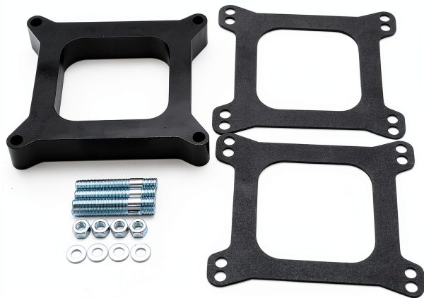 SHLPDFM Carburetor Spacer 1in Phenolic Adapter for 4‑Barrel Holley-0
