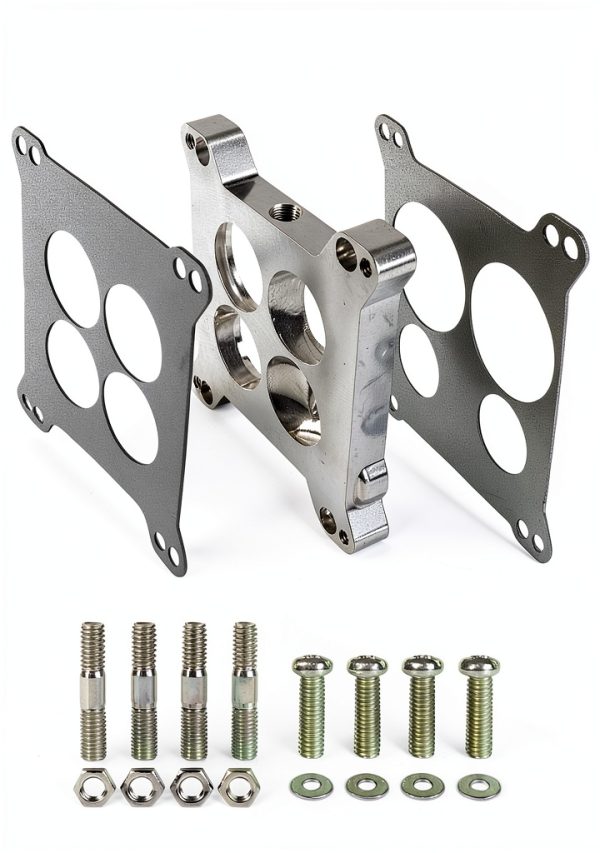 Edelbrock 2696 Carburetor Adapter 0.85in for Square to Spread-7