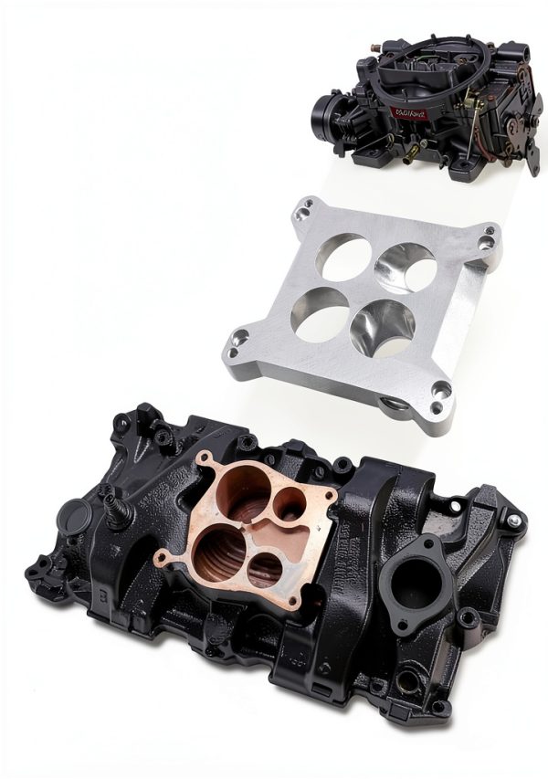 Edelbrock 2696 Carburetor Adapter 0.85in for Square to Spread-2